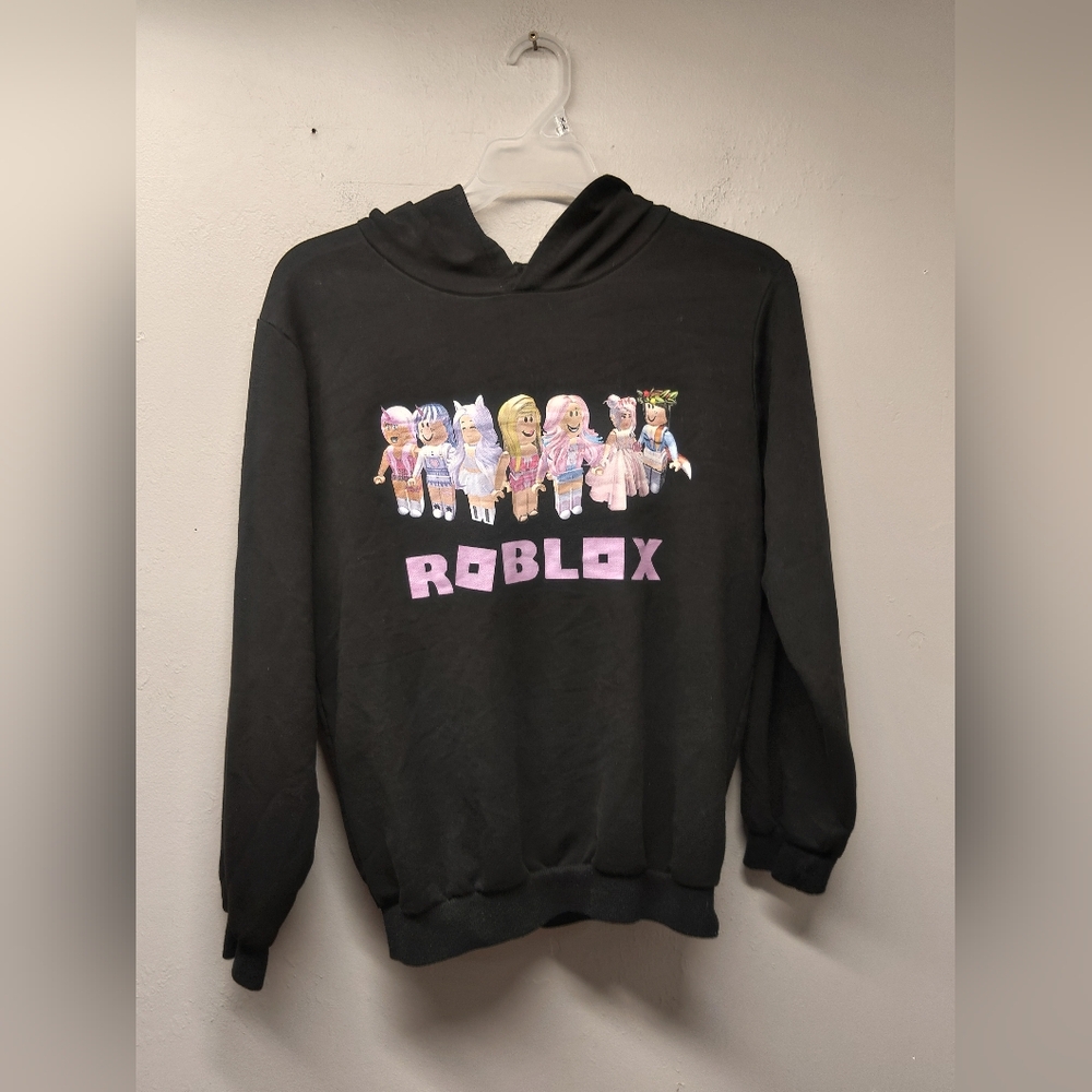Youth girls roblox long sleeve hooded sweater size 10-12
